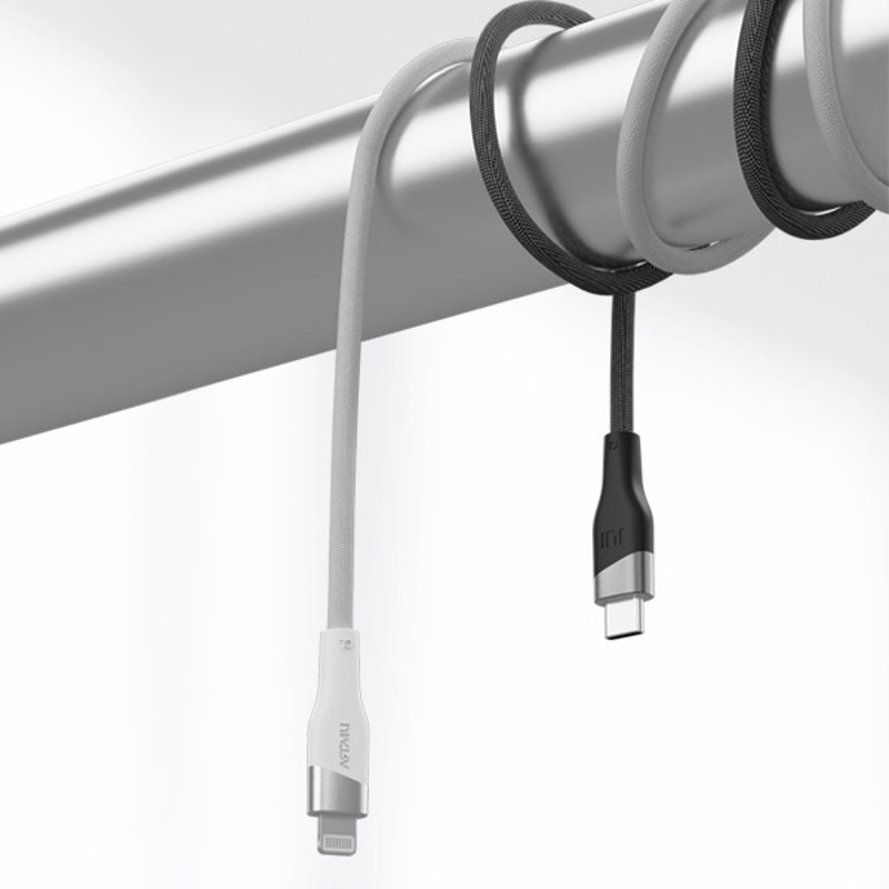 우븐 USB C타입 to 라이트닝 8핀 MFi 고속충전 케이블 200cm