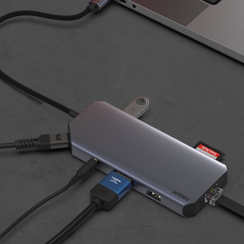 USB C타입 10in1 4K 60hz Gen2 10Gbps 멀티 허브 MH410