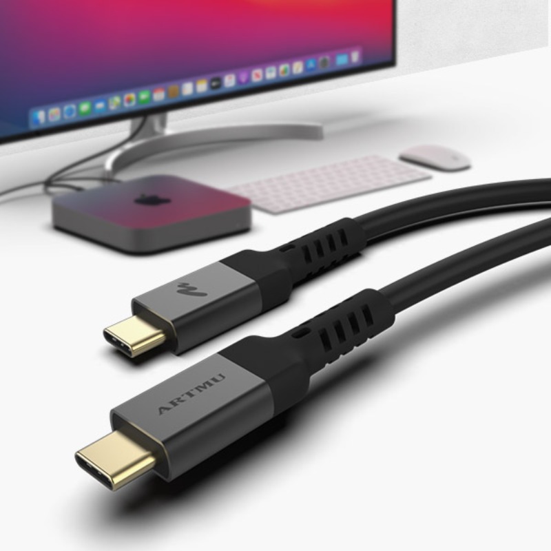 USB-IF 인증 USB4 100W 40Gbps 케이블 0.8m