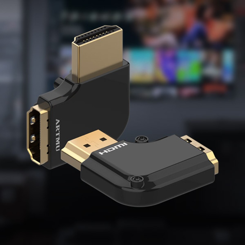 HDMI 각도 젠더 방향 변환 어댑터 HW90