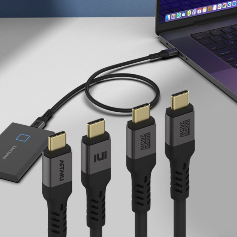 USB PD C타입 to C GEN2 240W 5A 고속충전 케이블 1m