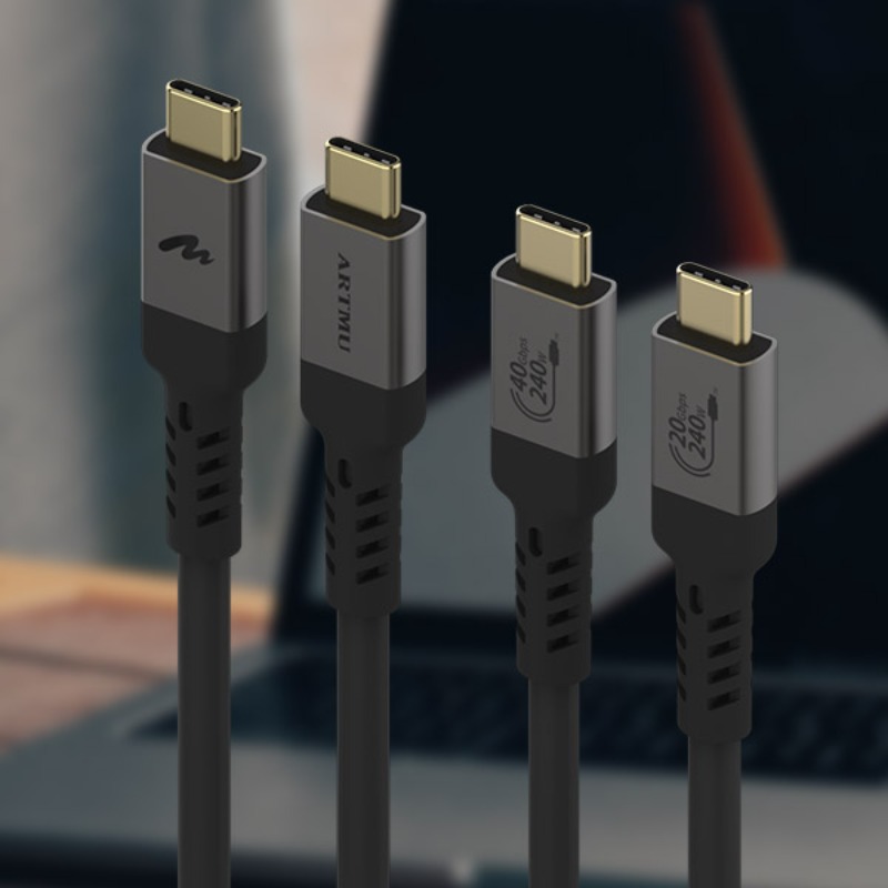 USB-IF 인증 USB4 240W EPR 40Gbps 20Gbps 케이블 2m